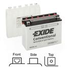 Exide EB16AL-A2 motobaterie suchá, přednabitá 12V 16Ah 175A 205x70x162