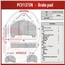 deska brzdová BPW - Profi Part, 248x109x30, PCV1677, PCV1373