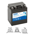 Exide AGM12-14 motobaterie AGM naplněná z výroby 12V 12Ah 210A 134x89x164