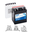 Exide ETX14AHL-BS motobaterie AGM suchá, přednabitá 12V 12Ah 210A 134x89x164