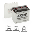 Exide EB18L-A motobaterie suchá, přednabitá 12V 18Ah 190A 180x90x162