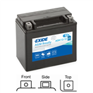Exide AGM12-12 motobaterie AGM naplněná z výroby 12V 12Ah 200A 150x87x145 LEVÁ