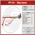 čidlo brzdových desek MERITOR, RENAULT Midlum - Profi Part, 
