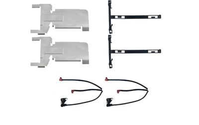 čidlo brzdových desek DAF, IVECO, Scania - Profi Part, komplet s plechy s prodluž.kabelem