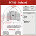 deska brzdová BPW, SAF - Profi Part, 210x108x29, PCV132N