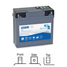 Exide GEL12-19 motobaterie GEL 12V 19Ah 170A 185x80x170