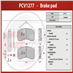 deska brzdová MERCEDES - Profi Part, 185x84x27/34, PCV1277