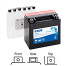 Exide ETX14L-BS motobaterie AGM suchá, přednabitá 12V 12Ah 200A 150x87x145