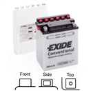 Exide EB14-A2 motobaterie suchá, přednabitá 12V 14Ah 145A 134x89x166 LEVÁ levý odvod plynu