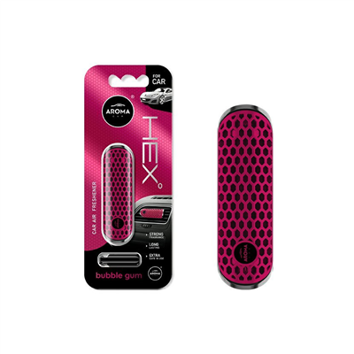 Osviežovač vzduchu AROMA CAR FANCY SHAPES POLYMER HEX Bubble Gum