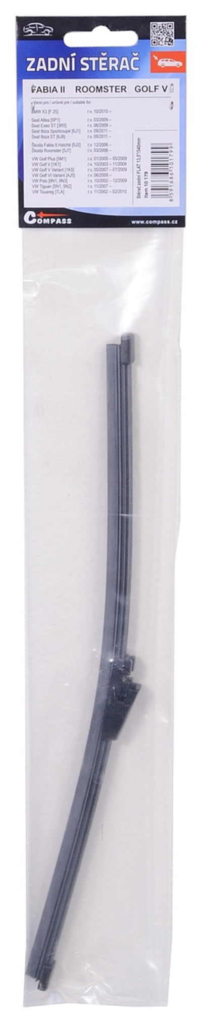 COMPASS zadní stěrač FLAT 340mm FAB 2/ROOMSTER