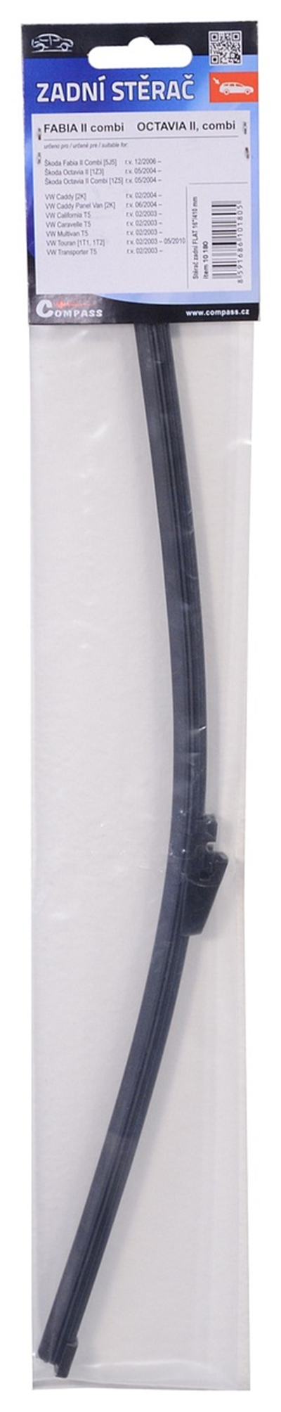 COMPASS zadní stěrač FLAT 410mm FAB (08-), OCT2 (04-)