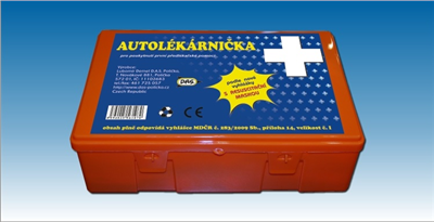 Autolékárnička v plastové krabici
