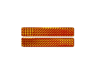 Odrazka 2,5x45cm oranžová, samolepící