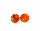 264-0228 Odrazka kulatá prů.5cm oranžová poloplast, samolepící