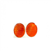 Odrazka kulatá prů.5cm oranžová poloplast, samolepící