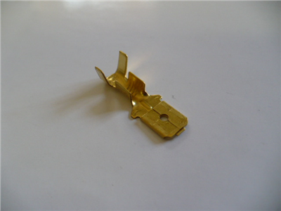 Konektor plochý  6,3mm (samec), balení po 100ks  DJ617