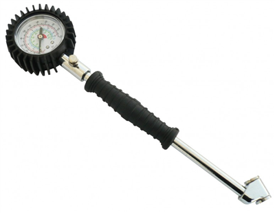 Pneuměřič 15 BAR kovová trubka 15cm, pro nákladní vozidla, otáčecí manometr, 42965