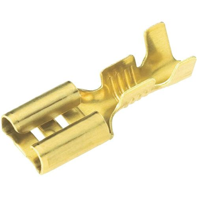 Konektor plochý  6,3 mm (samice), balení po 100 ks  DJ622
