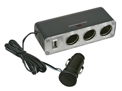 Roztrojka s kabelem 12/24V, 1xUSB, 61495