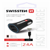 Zástrčka SWISSTEN s 2x USB výstupem 2,4 A, 12/24V s kabelem 