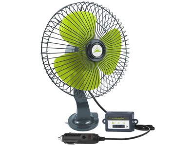 Ventilátor 24V/21W kovový, pr.20cm na přísavku, 86340