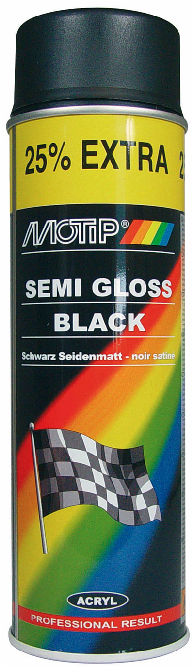 Motip Barva černá pololesk 500ml
