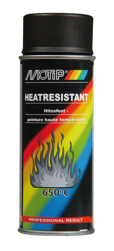 Motip žáruvzdorná barva 800°C, černá, 400ml