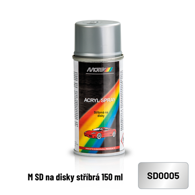 Motip Barva SD na disky stříbrná 150ml