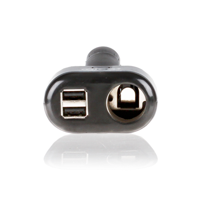 Zástrčka do autozapalovače 12V s 2x USB (2.1, 1.0A) ALCA, 510100