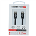 Kabel USB-C / Lightning, 1,2 m, SWISSTEN černý, 45585