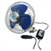 Ventilátor 24V kovový chrom 6