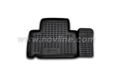 Gumové autokoberce Ford S-Max 2006-2015 (kul. fixace, rozteč fixací 31 cm)