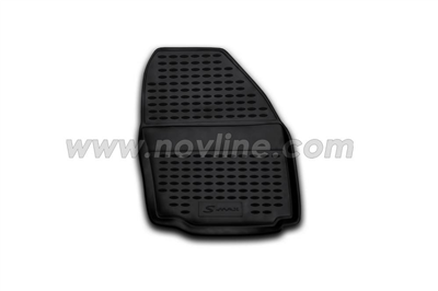 Gumové autokoberce Ford S-Max 2006-2015 (oválné fixace, rozteč fixací 25,5cm)