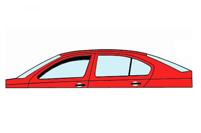 Ofuky oken Škoda Fabia I. 2000-2007 přední