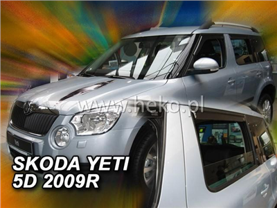 Ofuky oken Škoda Yeti 2009-2017 (4 díly)