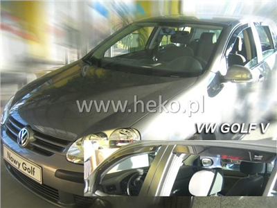 Ofuky oken VW Golf V. 2003-2010 (4 díly, hatchback)