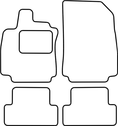 Textilní autokoberce Renault Clio 2005-2012