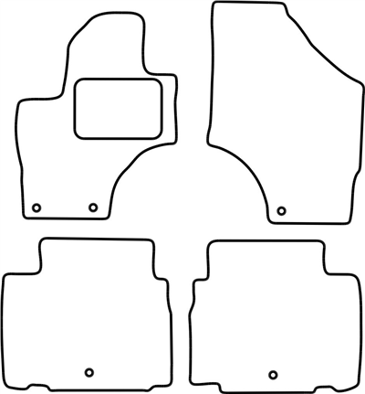 Textilní autokoberce Hyundai ix55 2008- (5 míst)