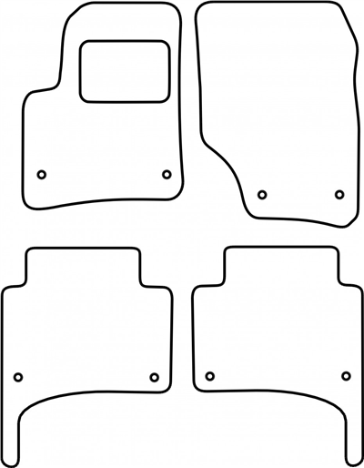 Textilní autokoberce VW Touareg 2002-2010
