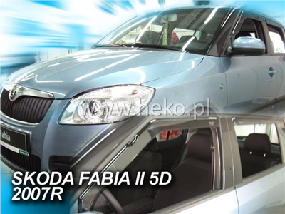 Ofuky oken Škoda Fabia II. 2007-2014 (přední)