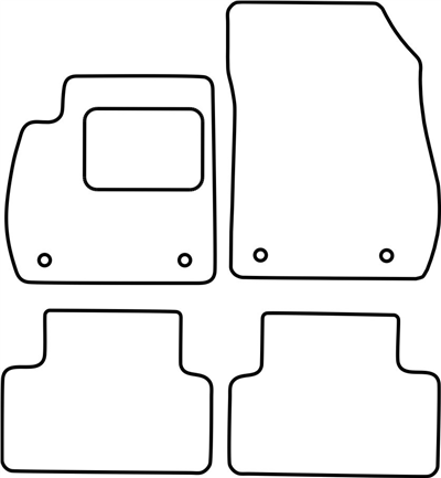 Textilní autokoberce Opel Zafira C 2012-2019 (5 míst)
