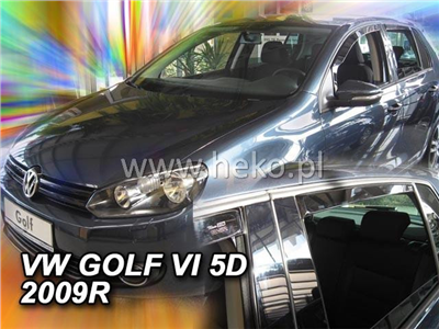 Ofuky oken VW Golf VI. 2008-2012 (hb, 4 díly)