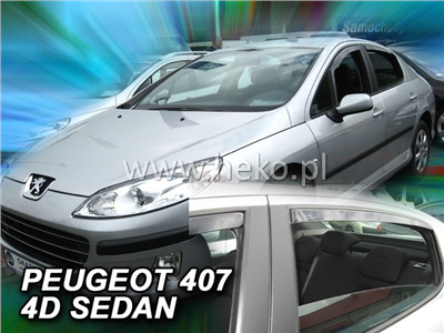 Ofuky oken Peugeot 407 2004-2010 (4 díly, sedan)