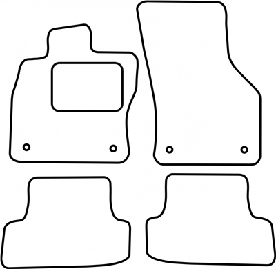 Textilní autokoberce Audi A3 2012-2020