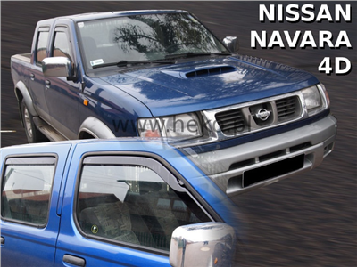 Ofuky oken Nissan Navara / Pick UP D22 / NP300 2001-2005 (4 díly)