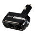 Rozdvojka do autozapalovače + 1x USB (nastavitelná, černá)
