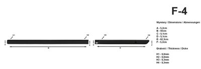 Boční ochranné lišty Smart For Four 2004-2006 (hatchback)