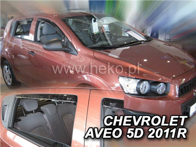 Ofuky oken Chevrolet Aveo 2011-2015 (4 díly)