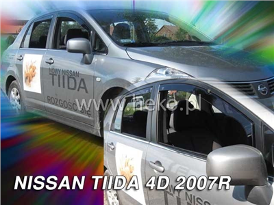 Ofuky oken Nissan Tiida 2007-2012 (4 díly, sedan)
